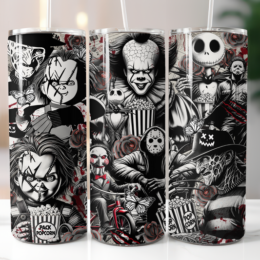 Horror Gang Black and White Sublimation Transfer