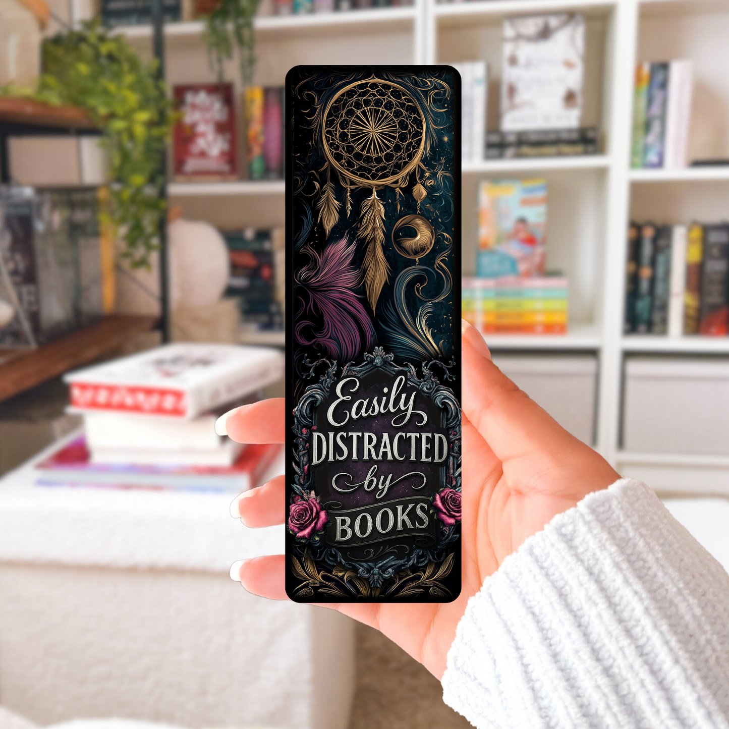 Easily Distracted By Books Dreamcatcher Sublimation Transfers