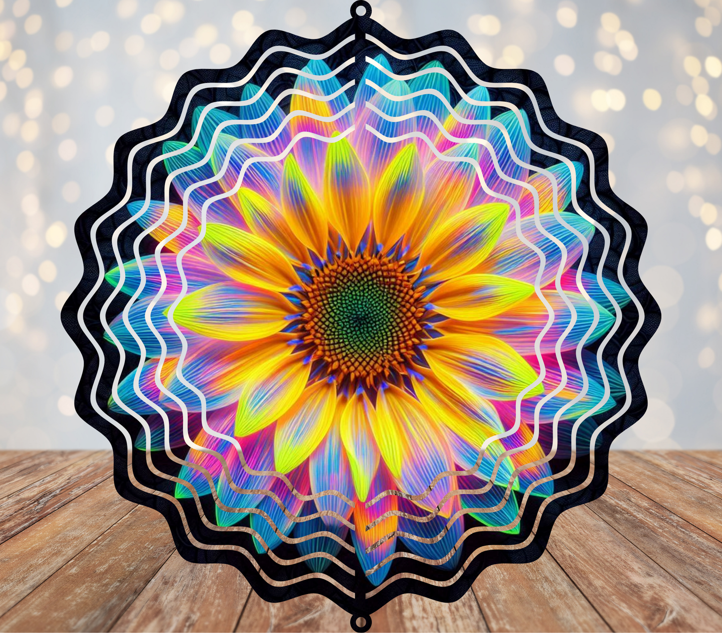 Sunflower Burst Wind Spinner