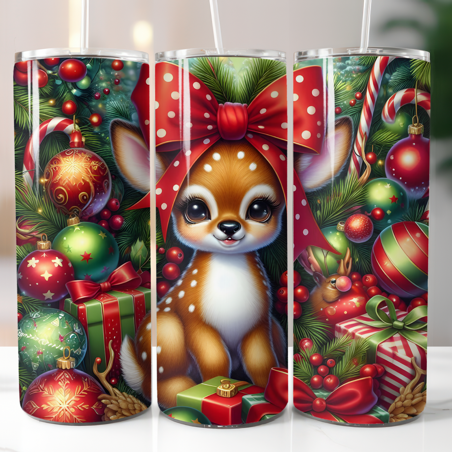 Christmas Cute Reindeer Sublimation Transfers