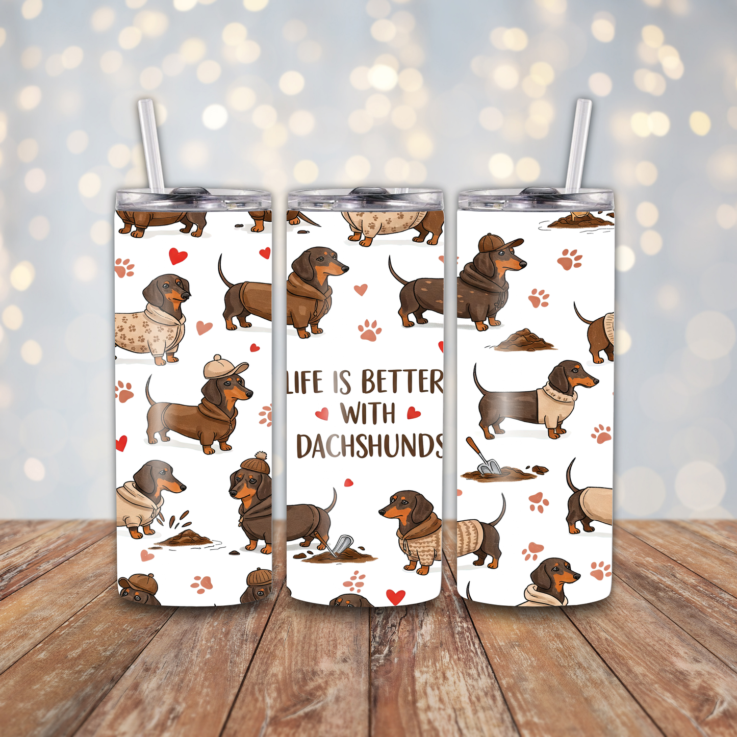 Life Is Better With Dachshunds Sublimation Transfers