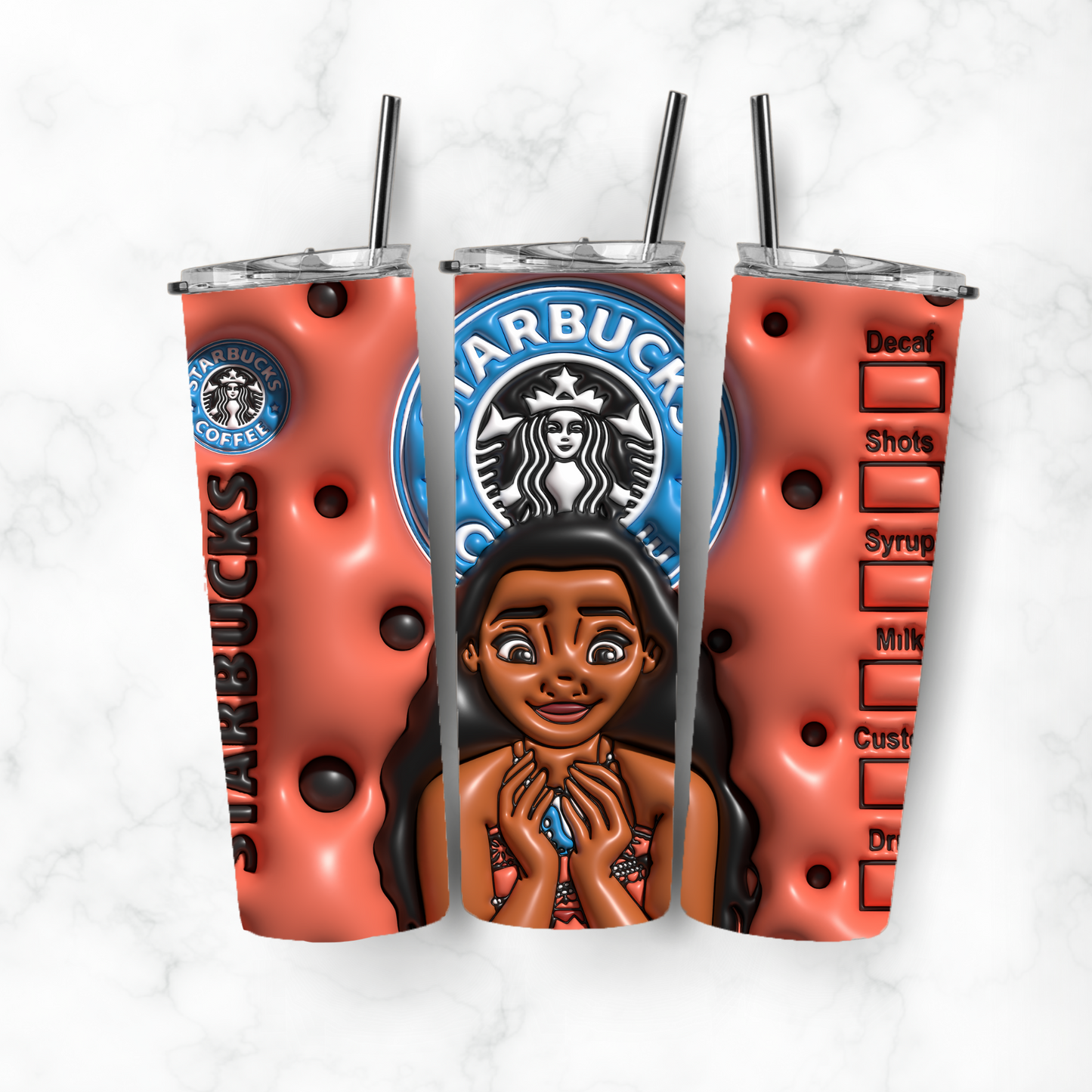 Coffee Moana, Sublimation, Ready to Print, Ready To Press, Print Out Transfer, 20 oz, Skinny Tumbler Transfer, NOT A DIGITAL