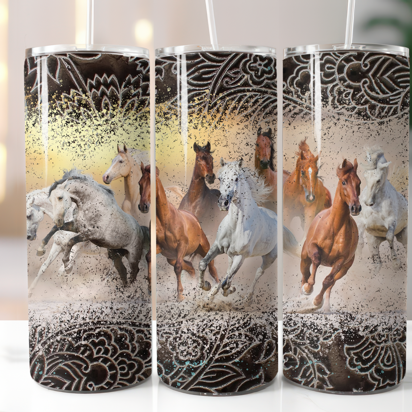 Horses Tooled Leather