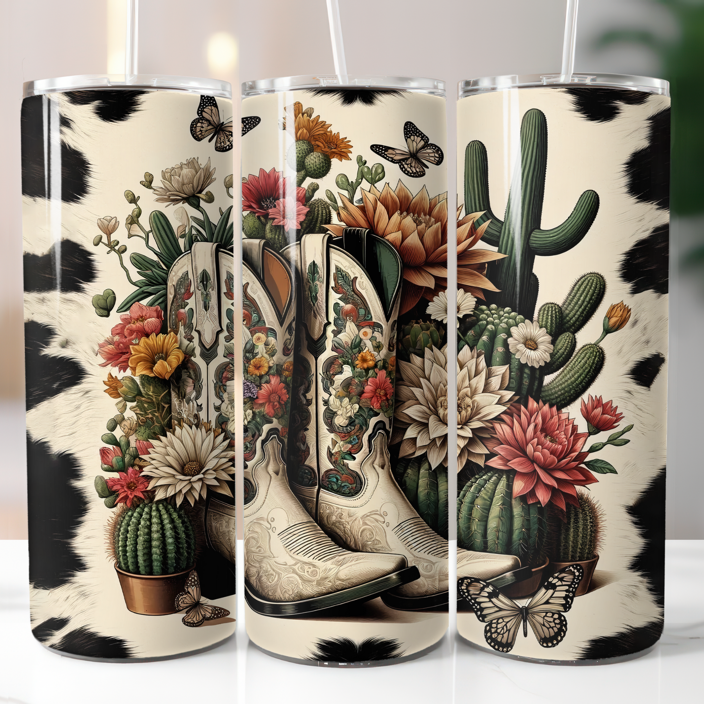 Country Western Boots, Sublimation Transfer