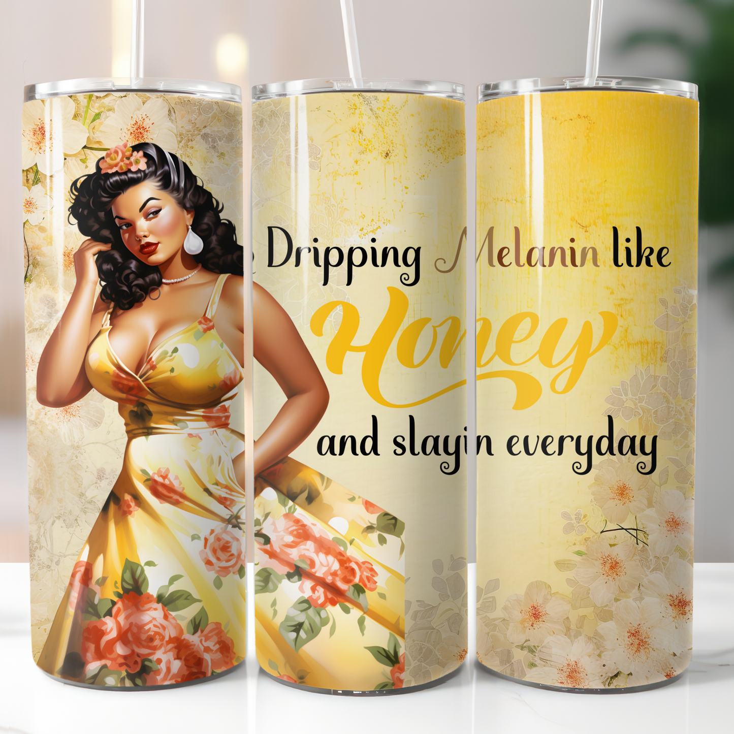 Pin-up Black Woman, Sublimation Transfer