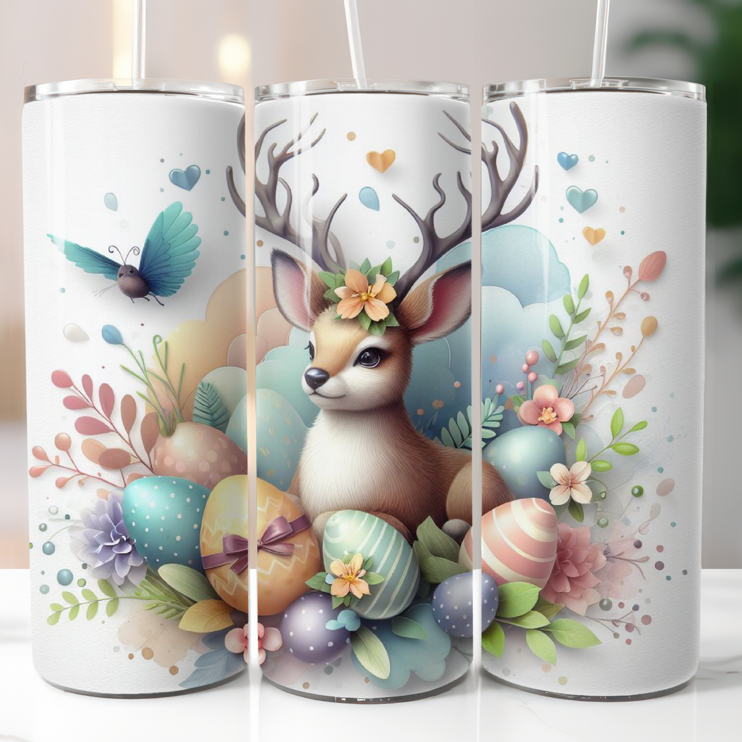 Easter Deer, Sublimation Transfer