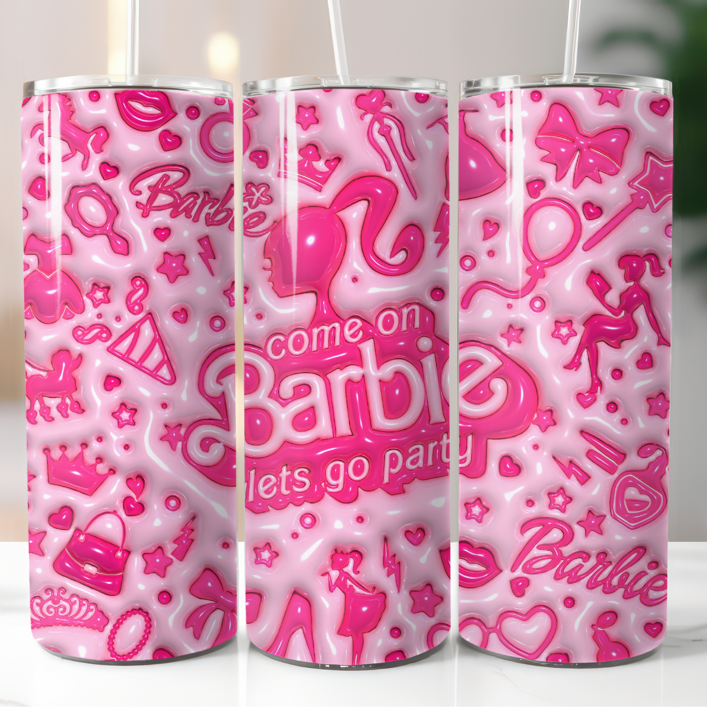Barbie, Sublimation, Ready to Print, Ready To Press, Print Out Transfer, 20 oz, Skinny Tumbler Transfer, NOT A DIGITAL