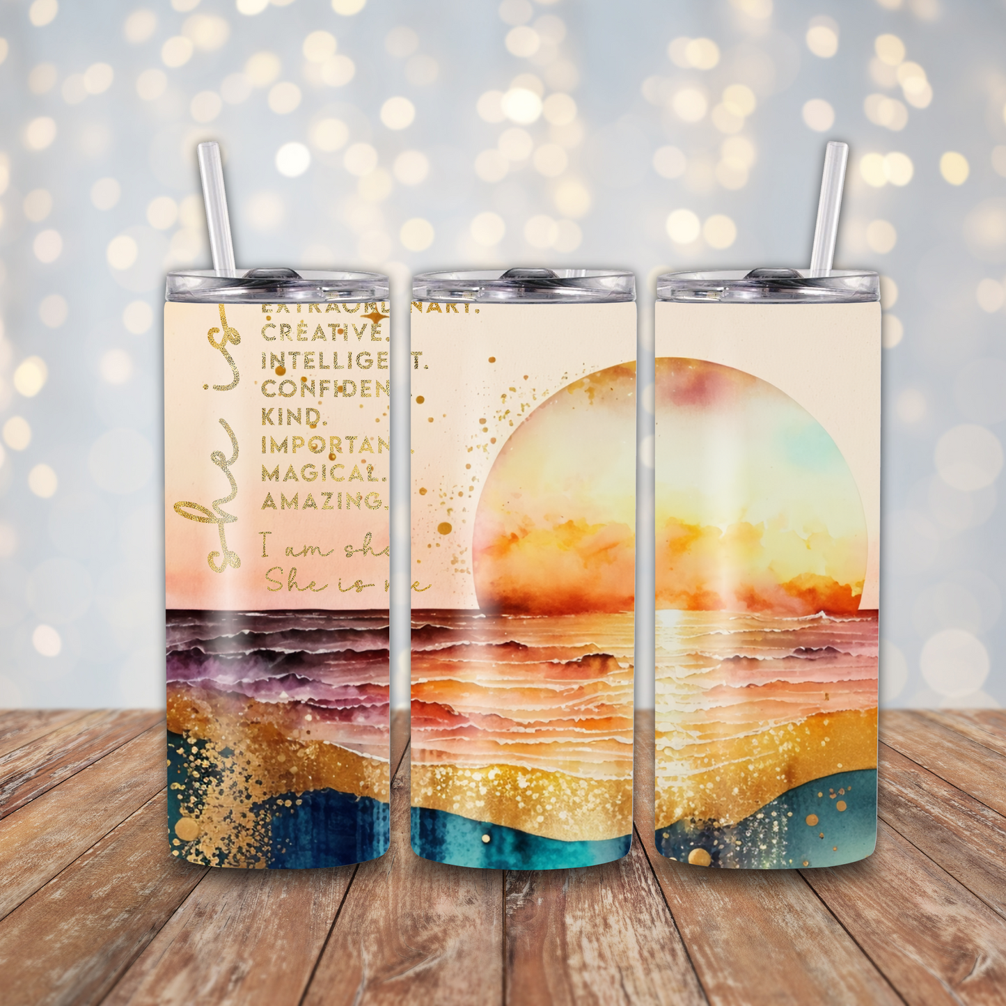 She Is Sunset Sublimation Transfers