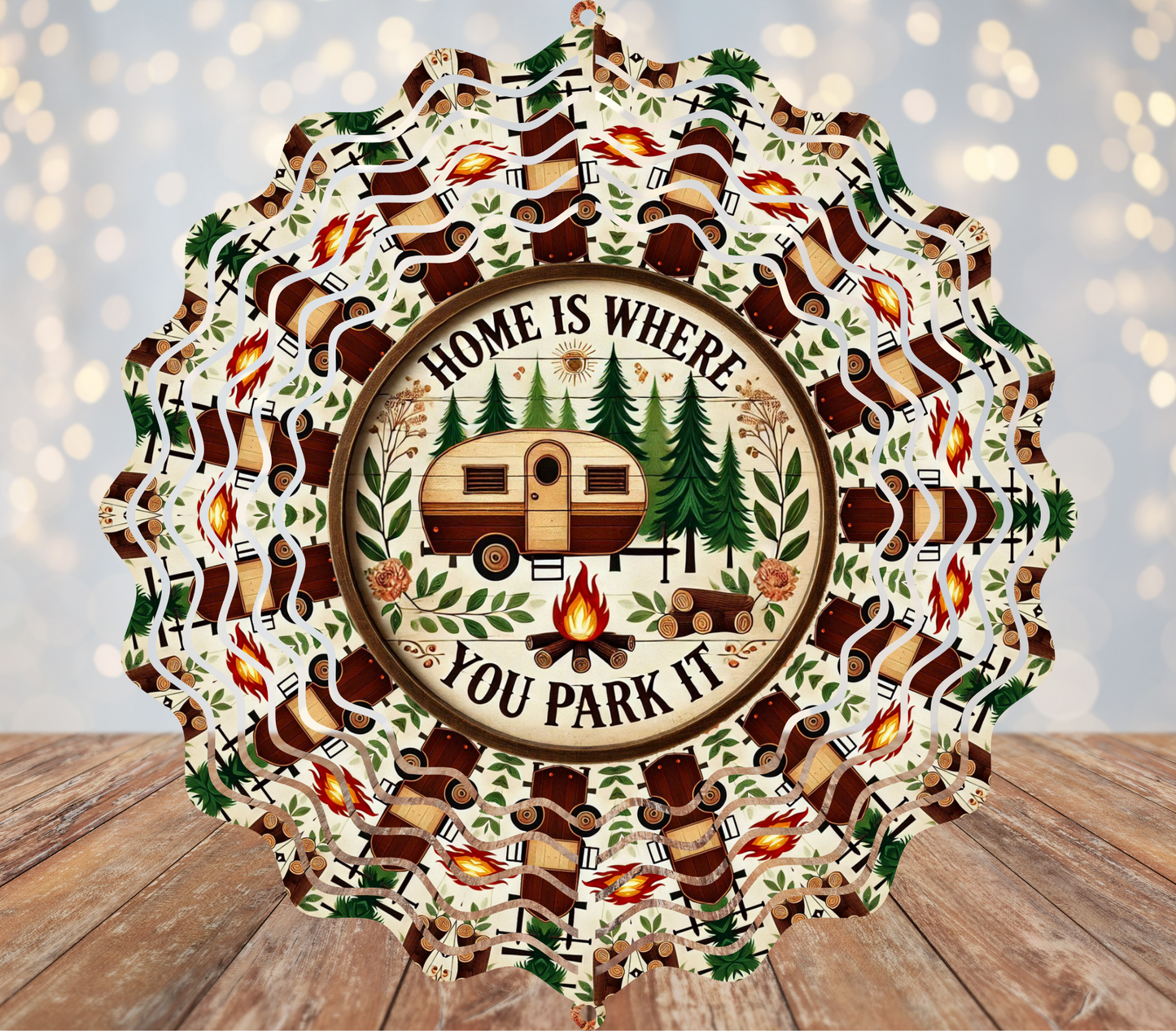 Home Is Where You Park It Wind Spinner