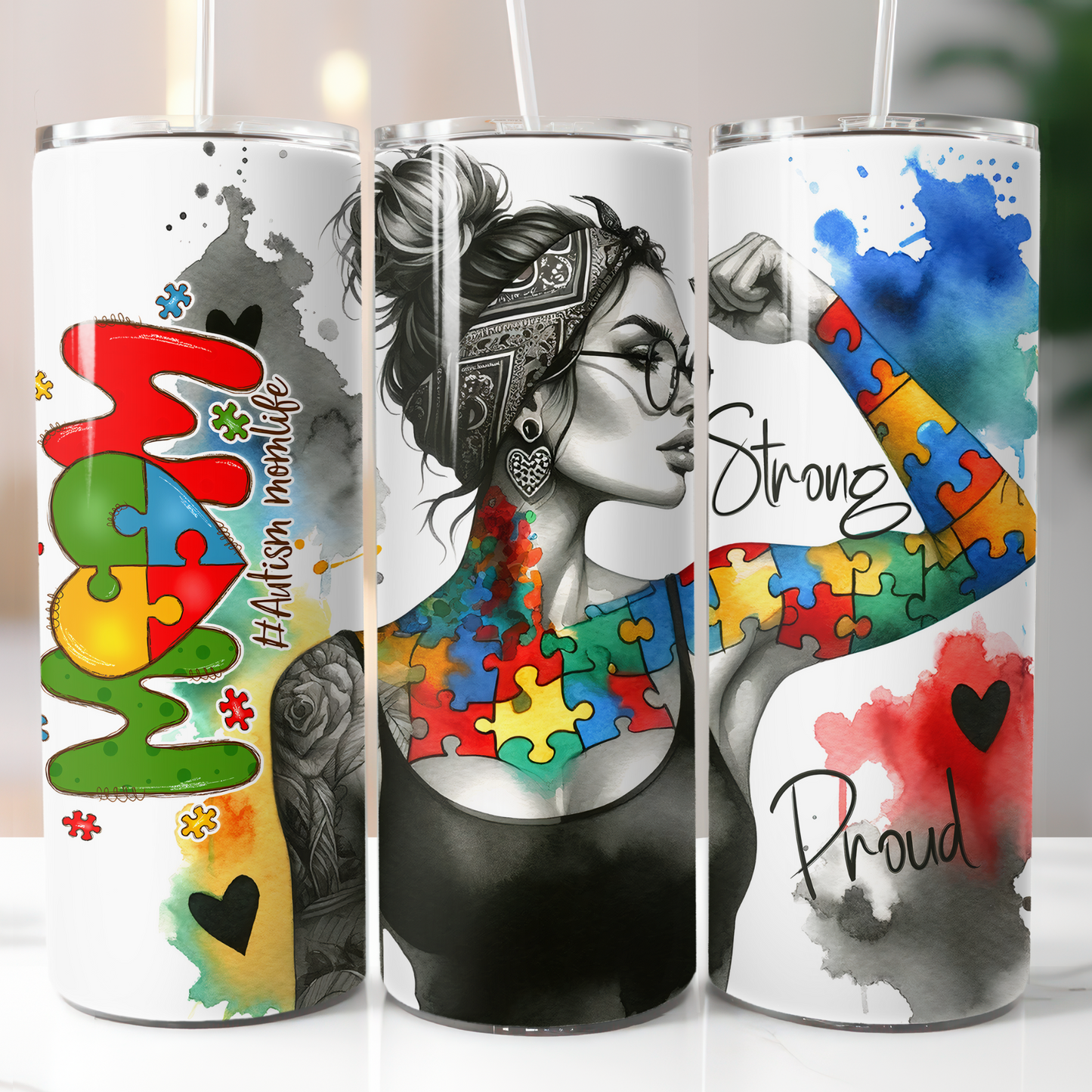 Mom Autism, Sublimation Transfer