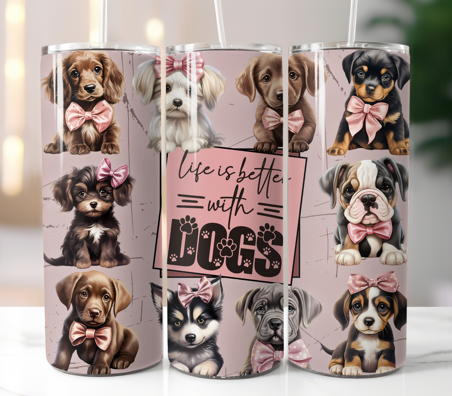 Life Is Better With Dogs Sublimation Transfer