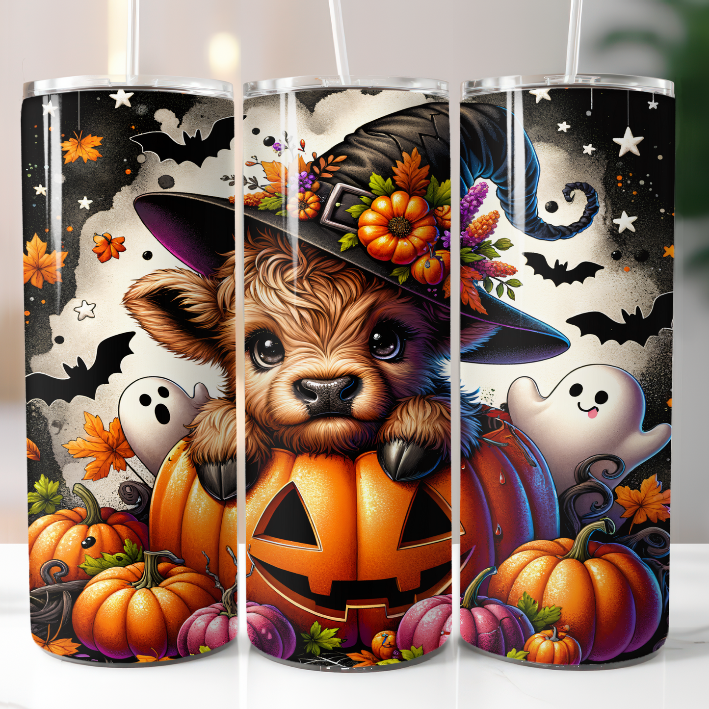 Highland Cow Halloween, Sublimation Transfer