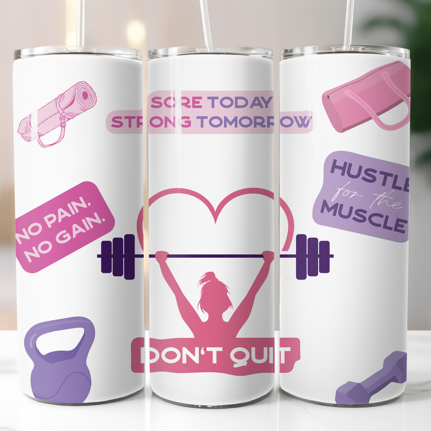 Weightlifting Woman, Sublimation Transfer