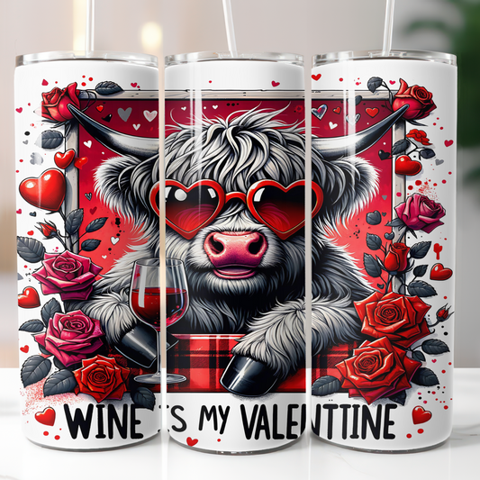 Highland Cow Wine is my Valentine