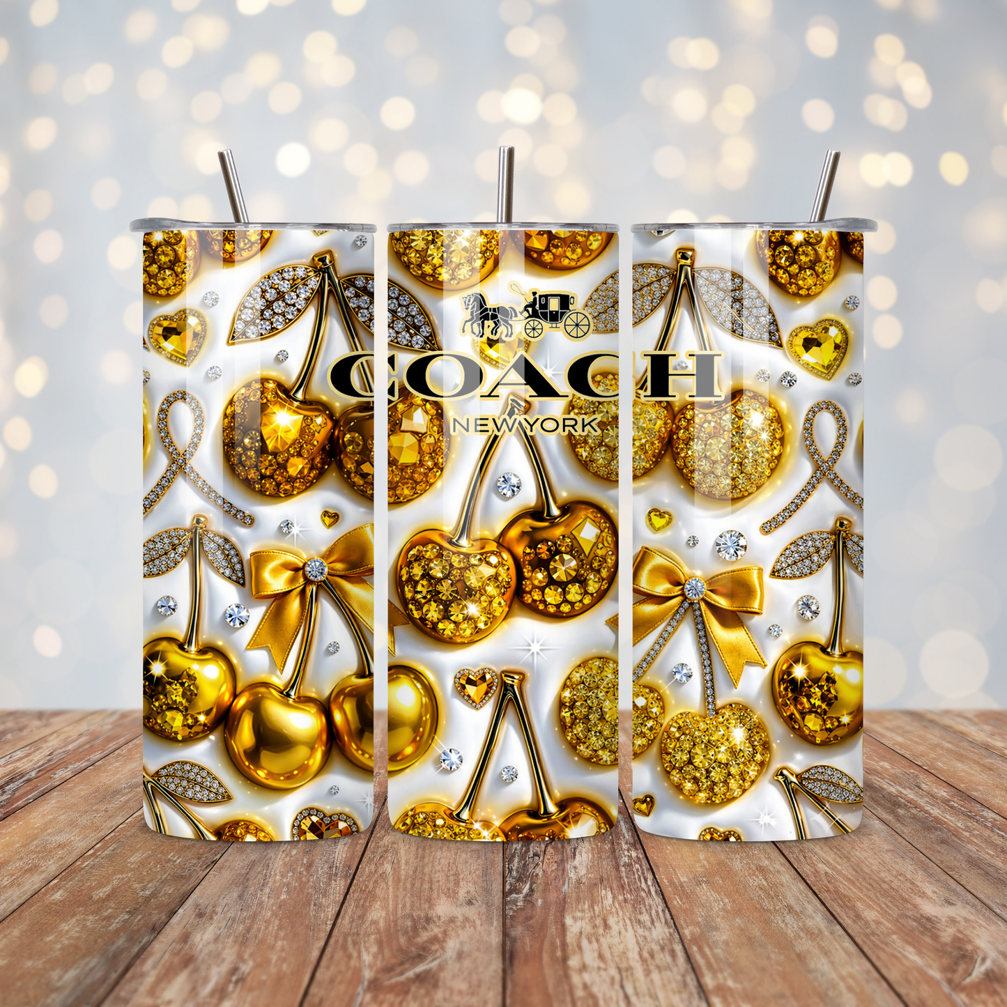 Yellow Cherry Handbag Design Sublimation Transfer