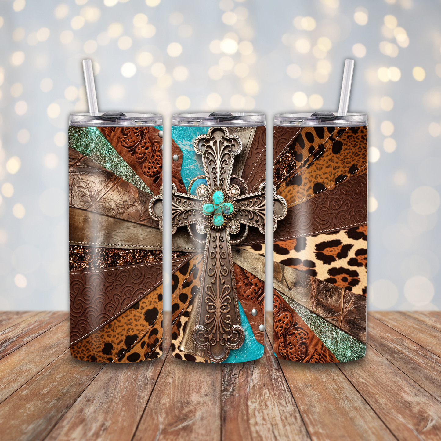 Country Western Cross Sublimation Transfers