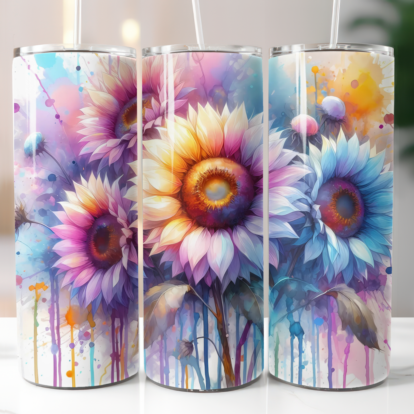 Watercolor Sunflower