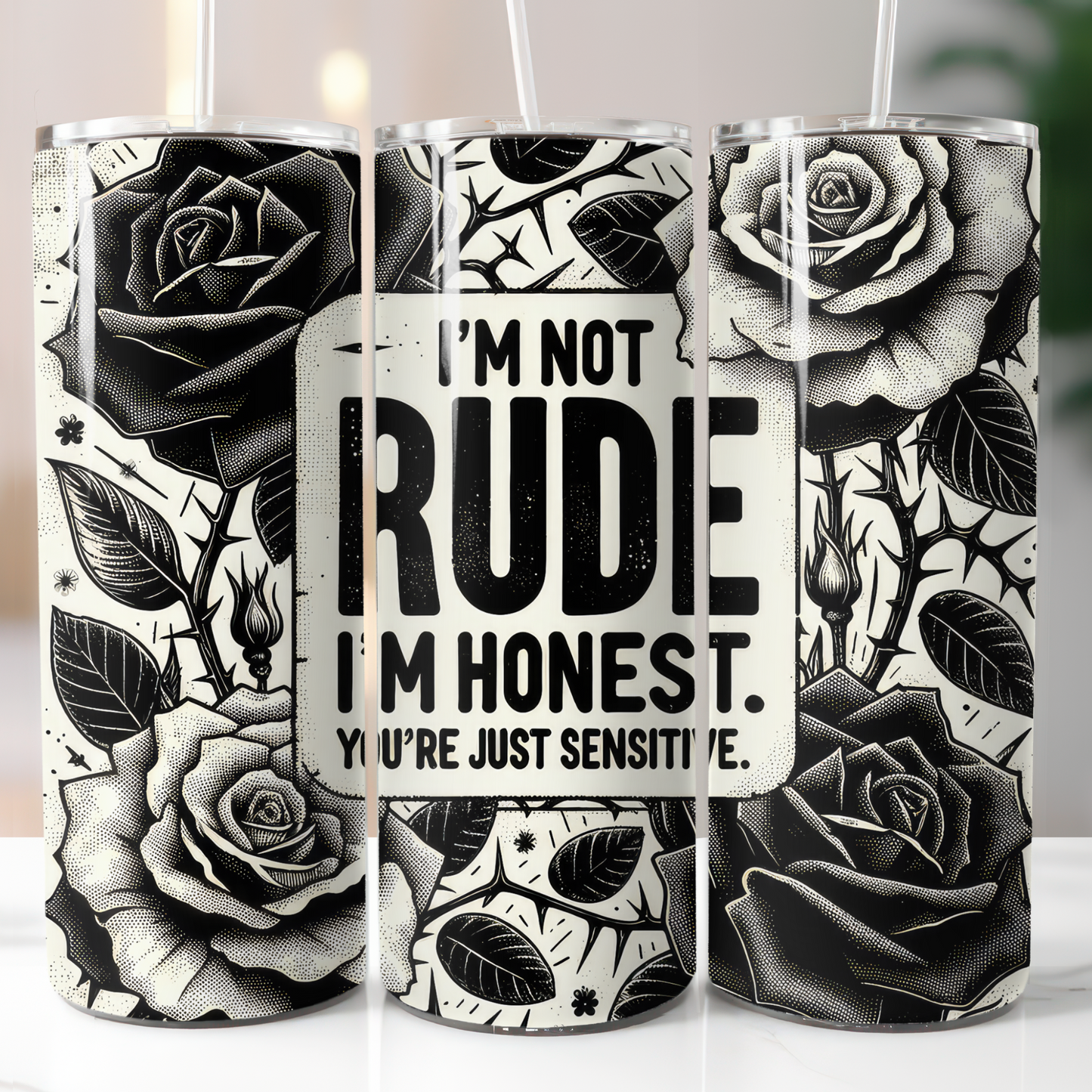 I'm Not Rude Sublimation Transfers