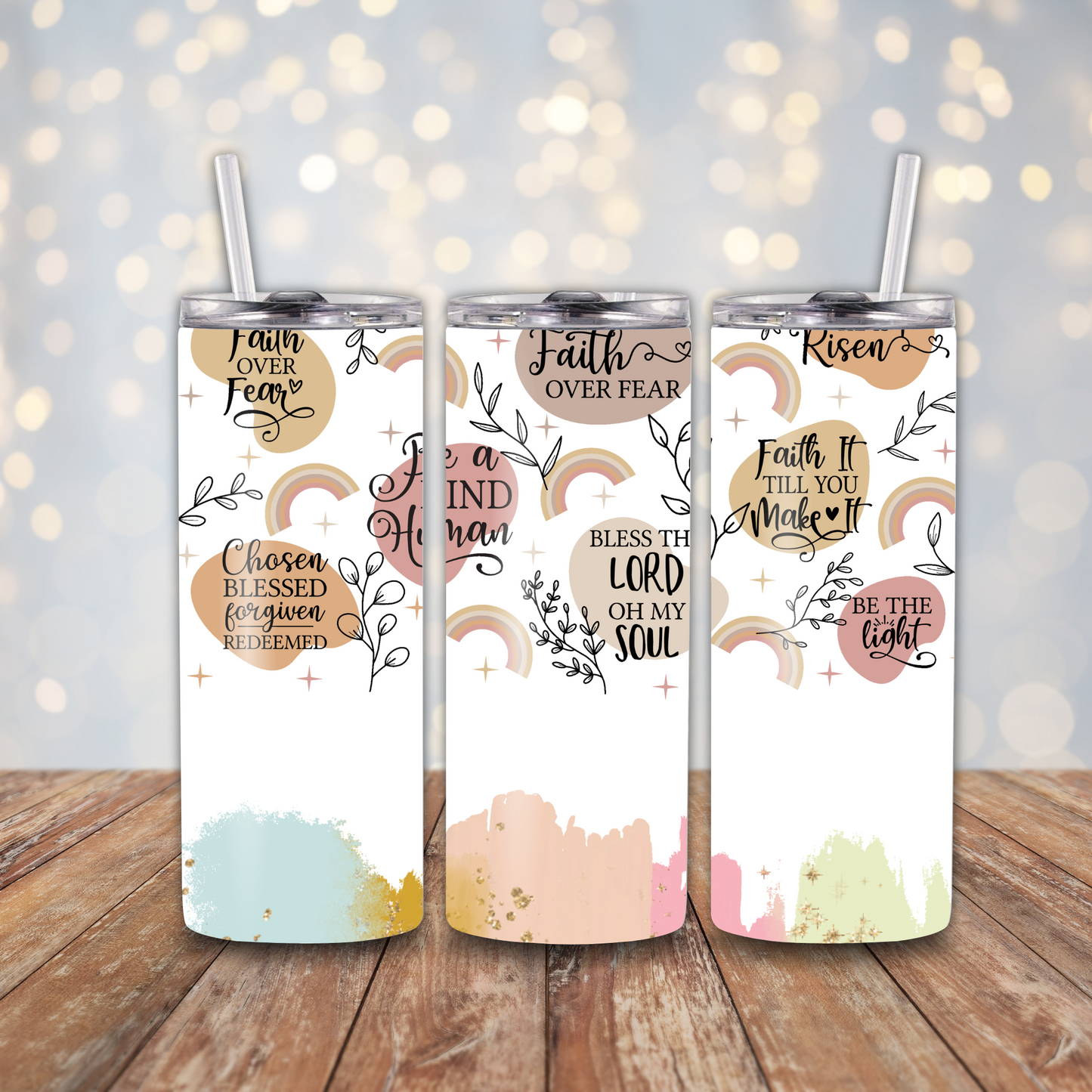 Faith Over Fear Quotes Sublimation Transfers