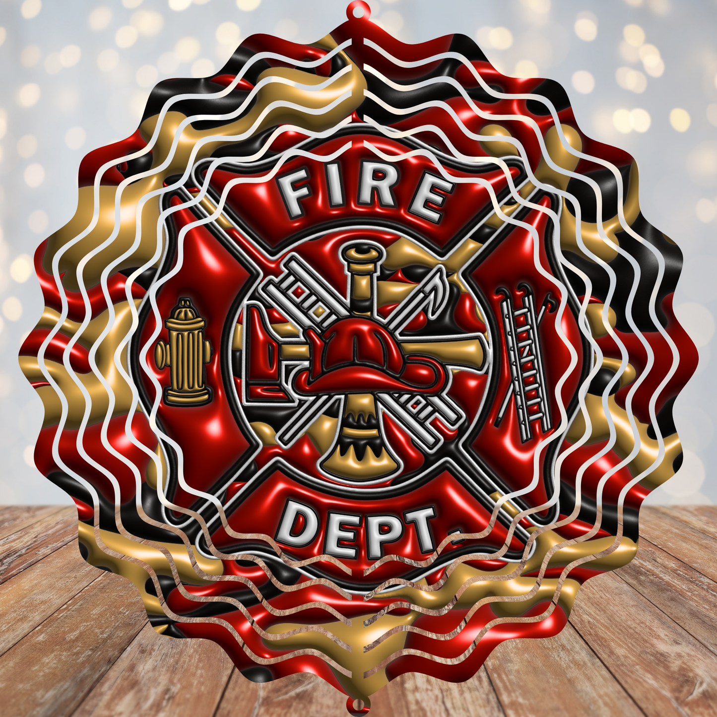 Fire Dept Wind Spinner