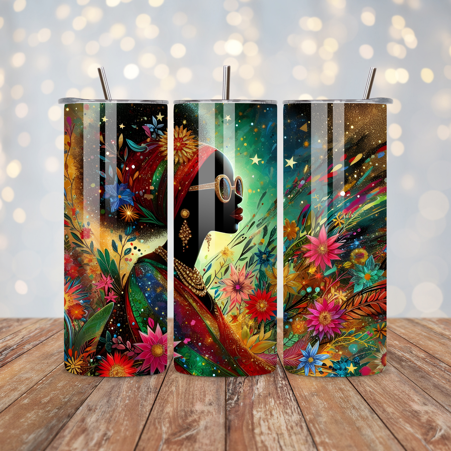 Peaceful Black Woman Sublimation Transfer