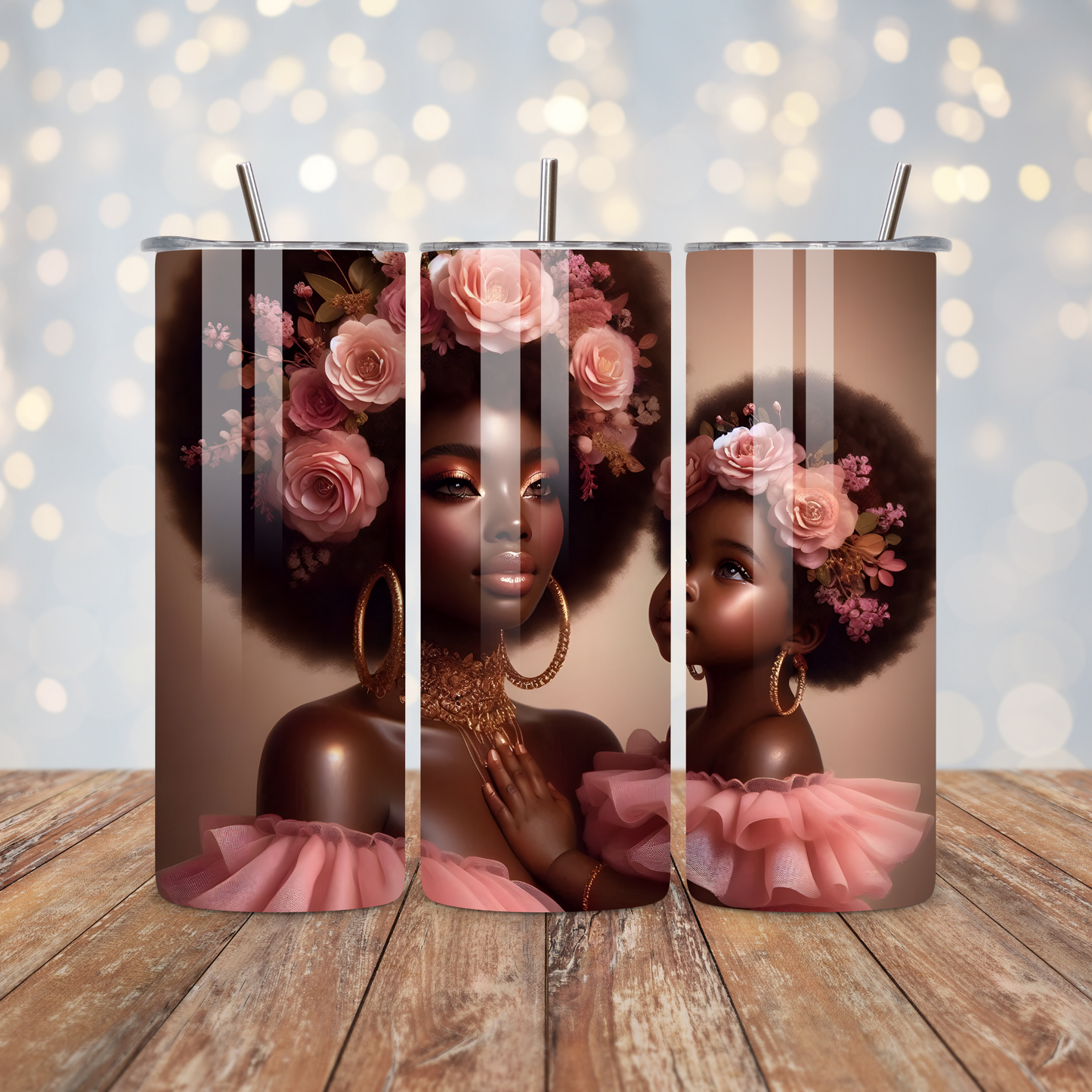 Black Woman and Child Sublimation Transfer