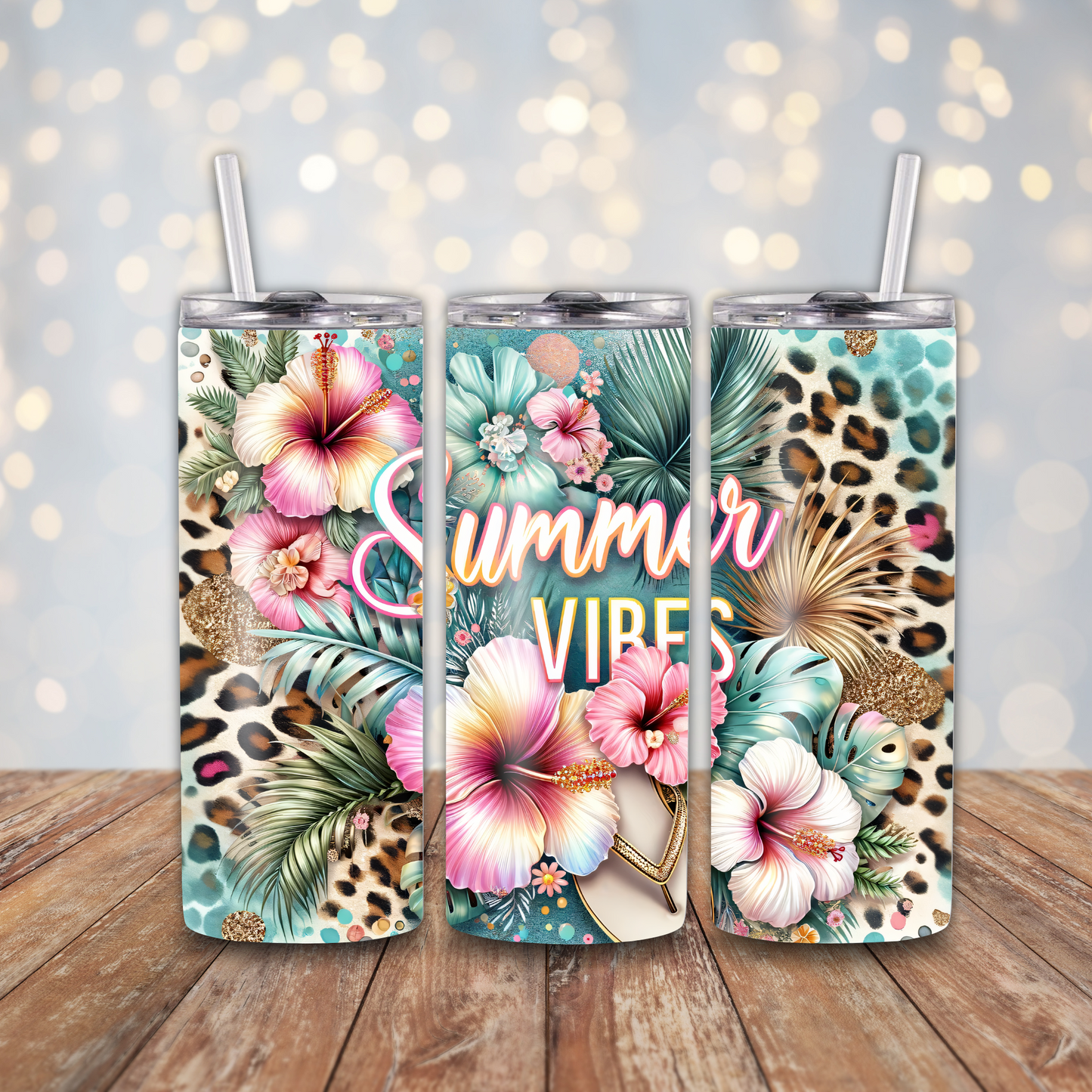 Summer Vibes Leopard Sublimation Transfers