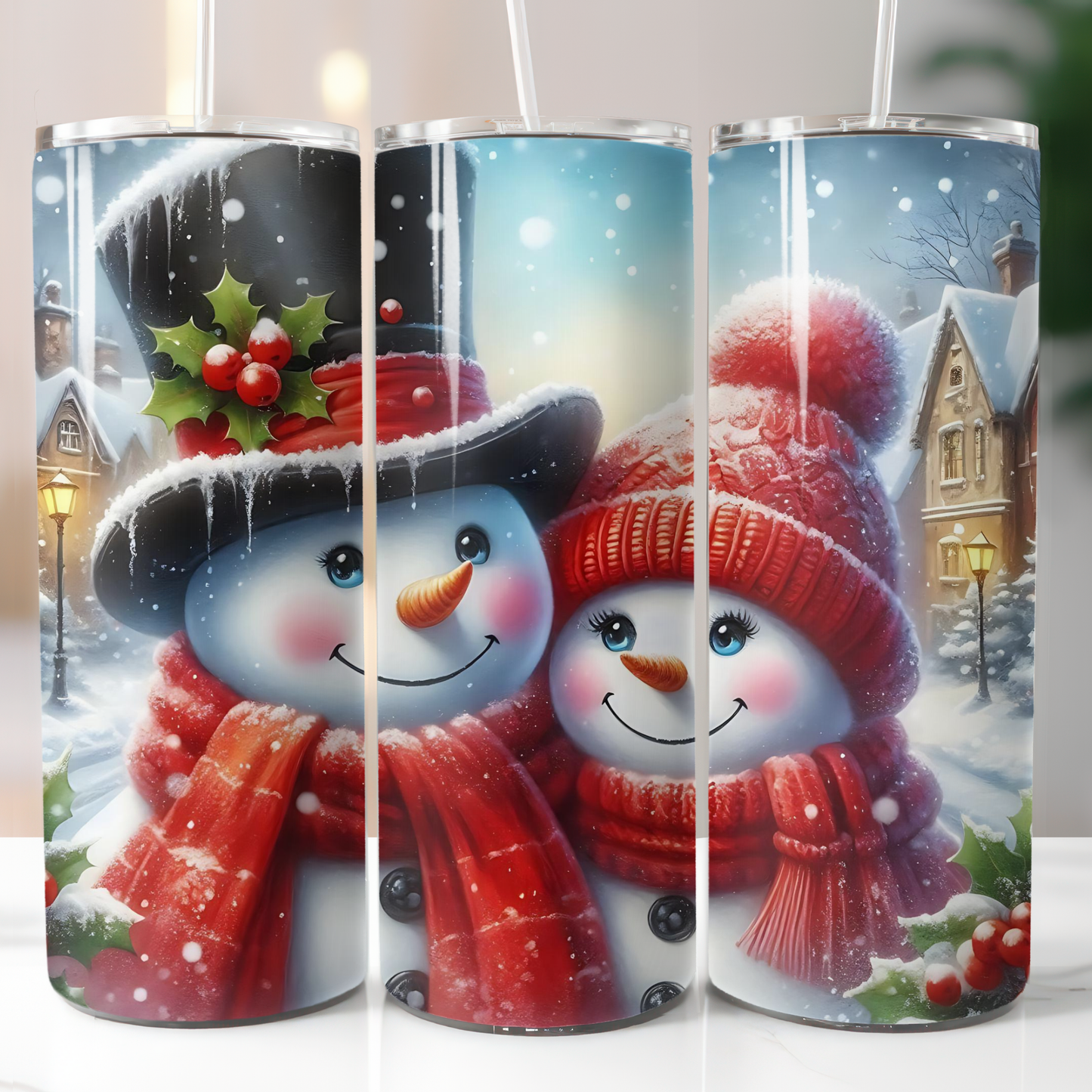 Mr. and Mrs. Snowman