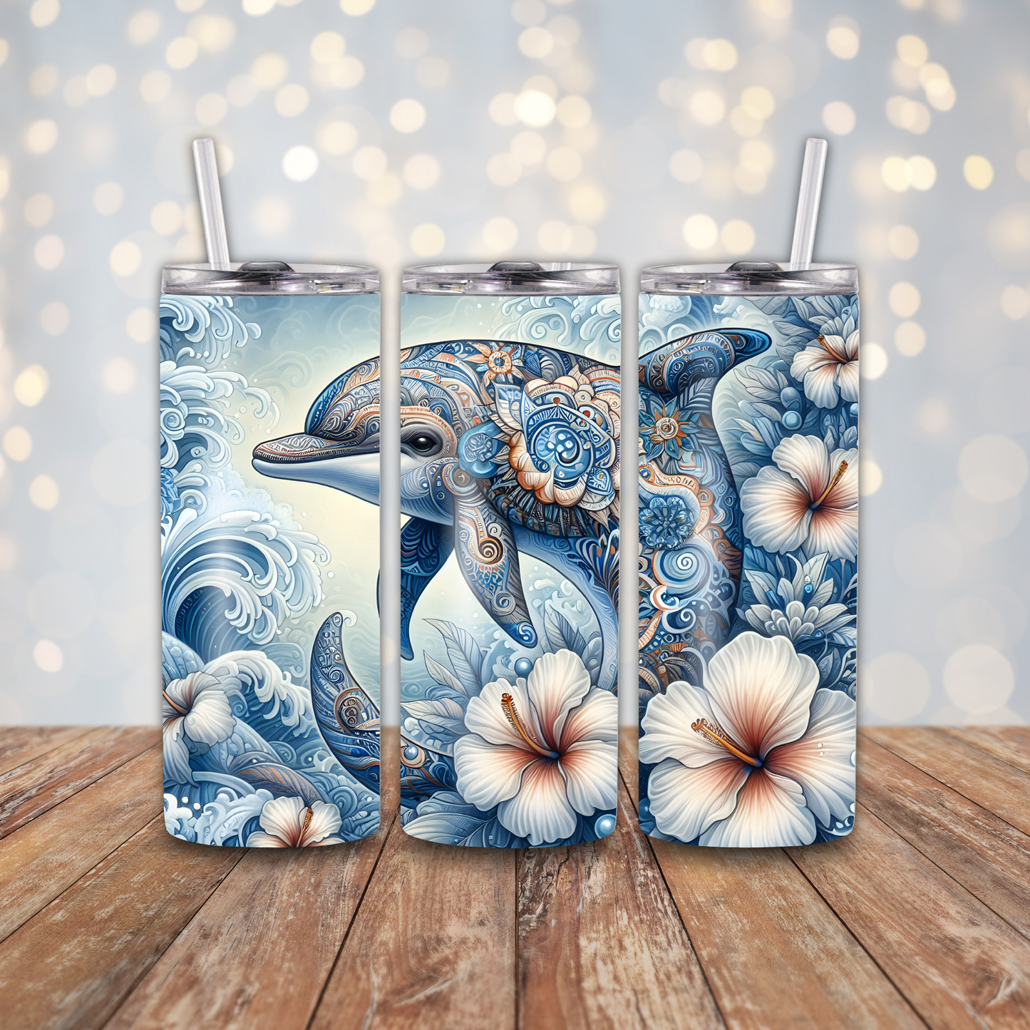 Dolphin Mosiac Sublimation Transfers