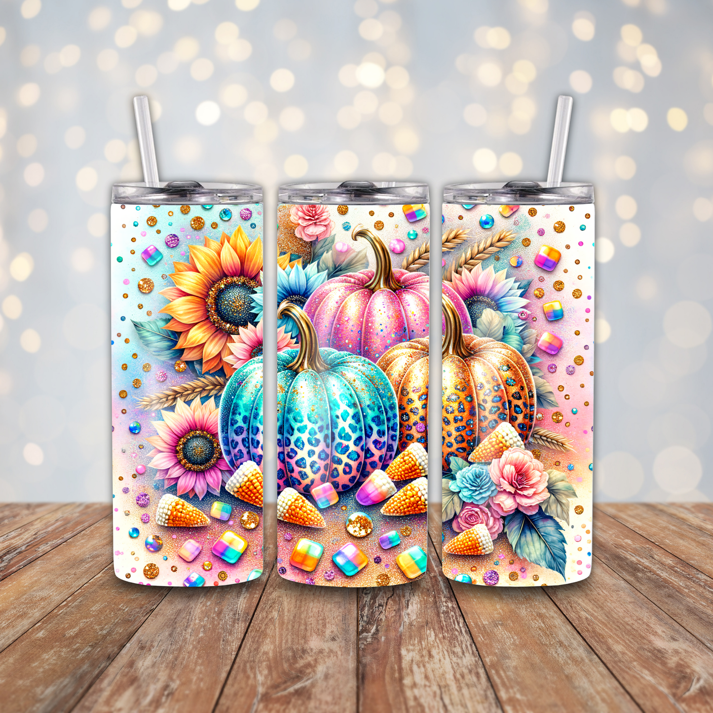 Halloween Pumpkin Candy Corn Sublimation Transfers