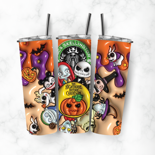 Nightmare Before Christmas, Sublimation, Ready to Print, Ready To Press, Print Out Transfer, 20 oz, Skinny Tumbler Transfer, NOT A DIGITAL