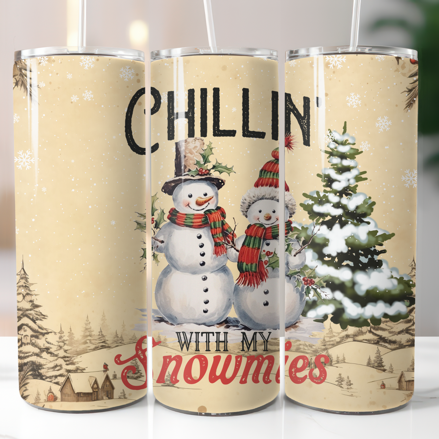 Retro Christmas, Sublimation, Ready To Press, Print Out Transfer, 20 oz, Skinny Tumbler Transfer, NOT A DIGITAL