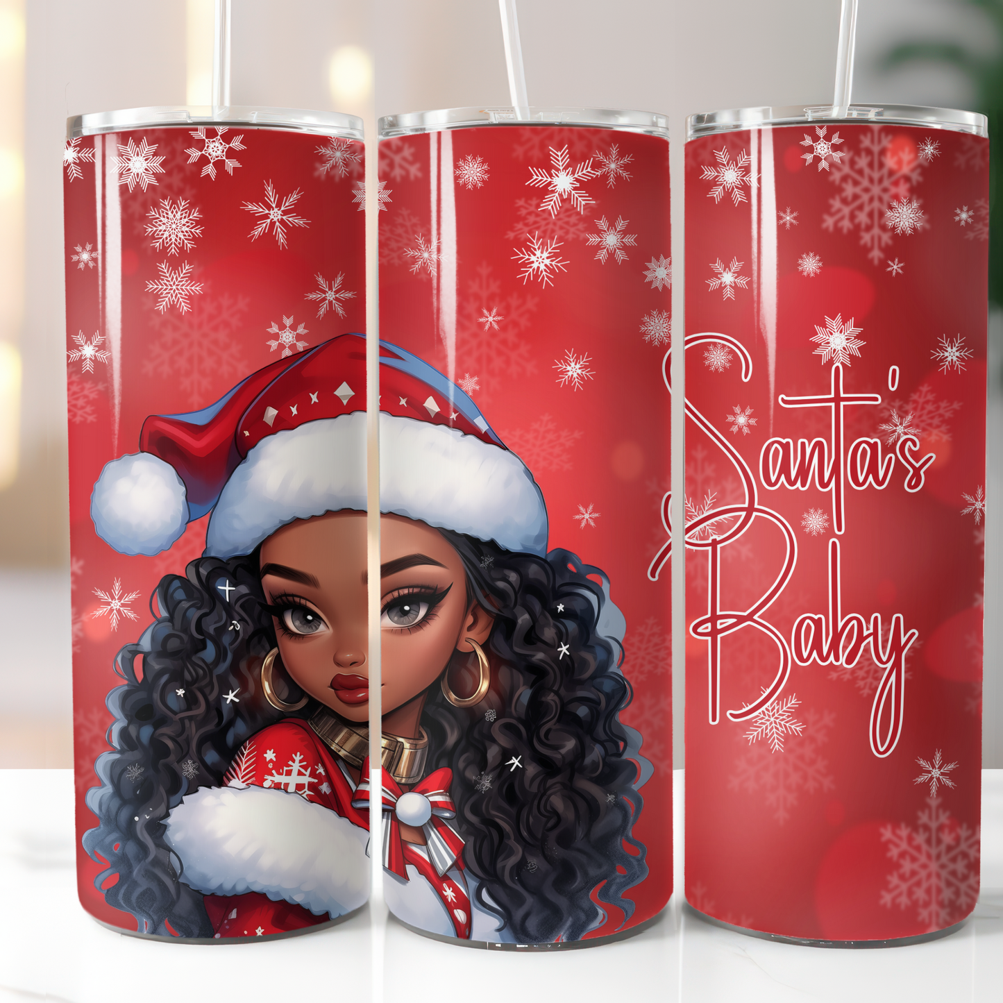 Santa's Baby, Sublimation, Ready To Press, Print Out Transfer, 20 oz, Skinny Tumbler Transfer, NOT A DIGITAL