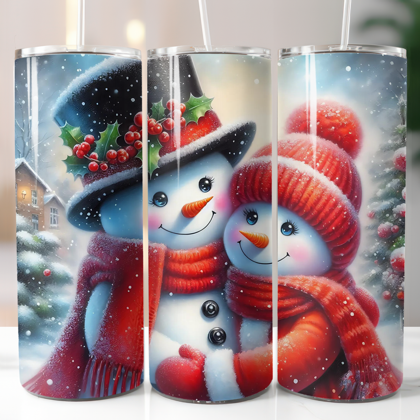 Mr. and Mrs. Snowman