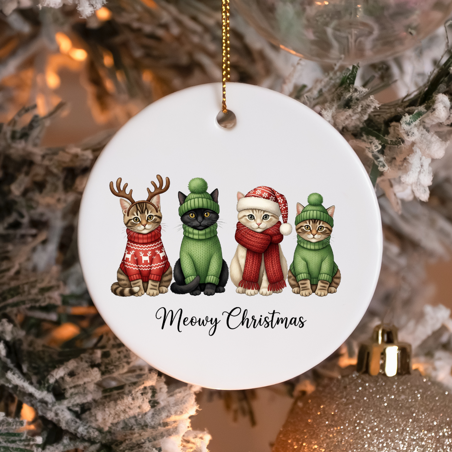 Meowy Christmas Sublimation Transfers