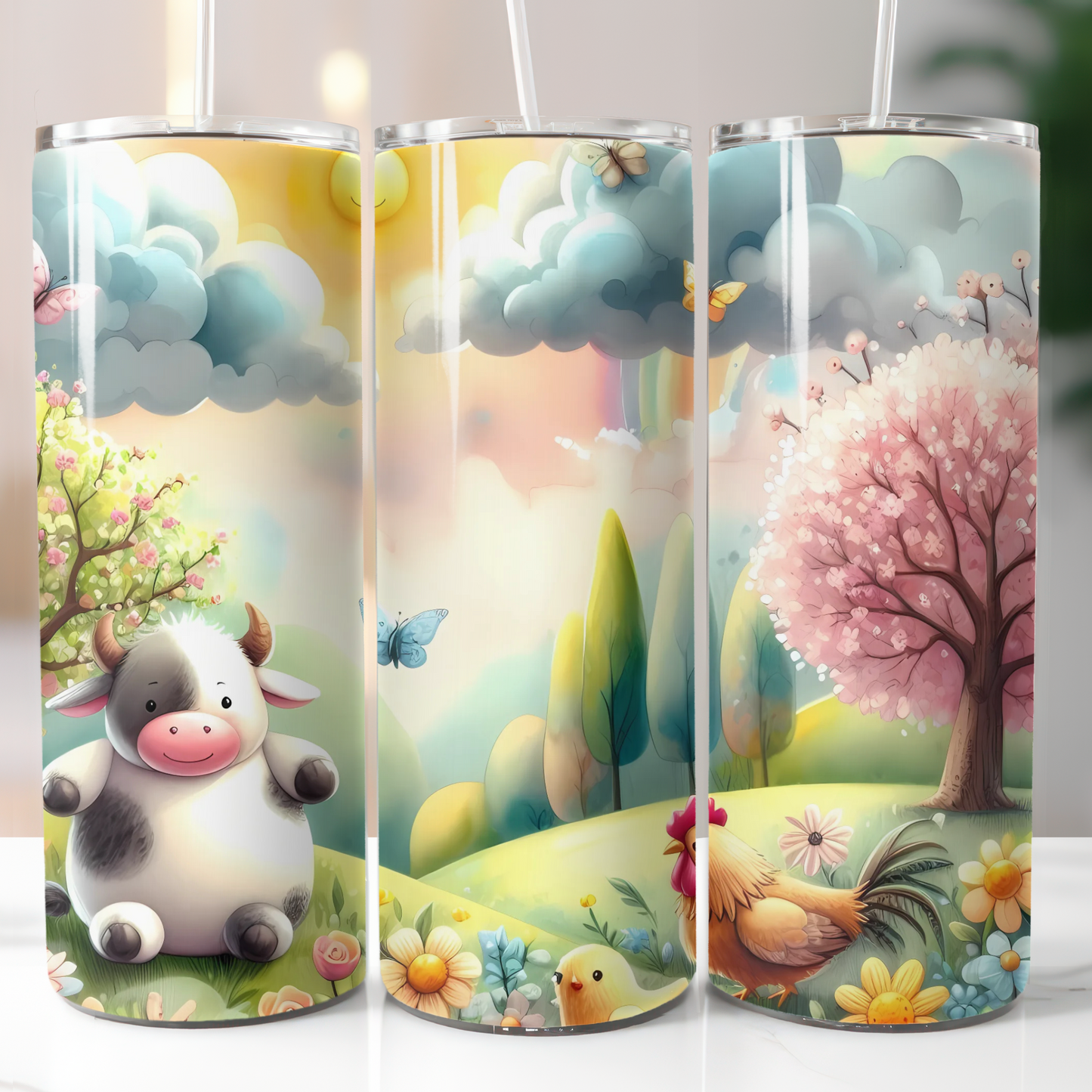 Milk Cow and Chicken