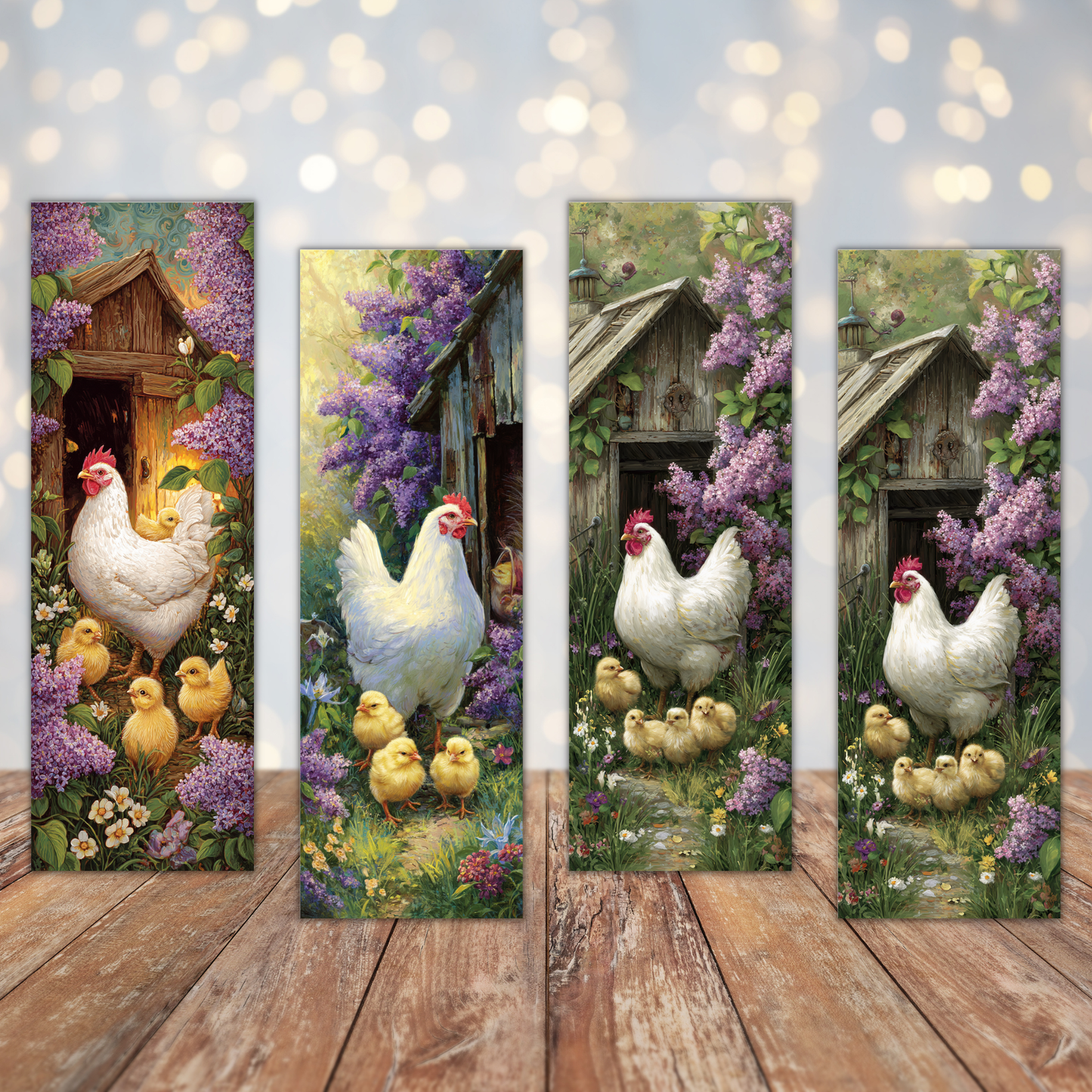 Chicken and Chicks Bookmark Sublimation Transfers