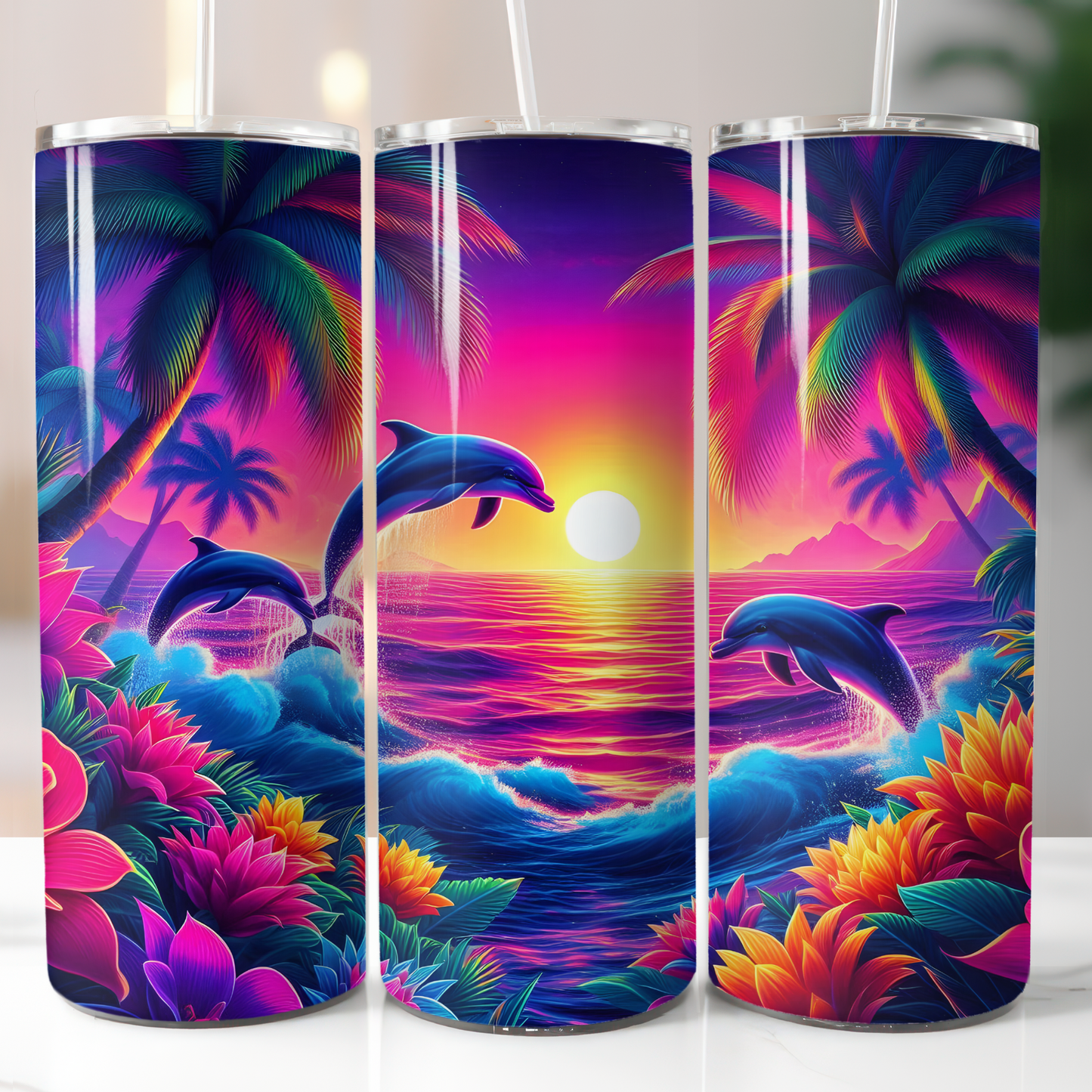 Tropical Dolphin Sublimation Transfers