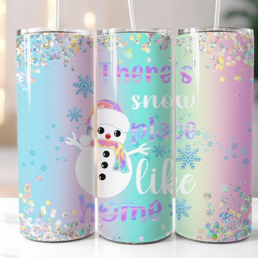 Holographic Christmas Snowman, Sublimation, Ready to Print, Ready To Press, Print Out Transfer, 20 oz, Skinny Tumbler Transfer, NOT A DIGITAL