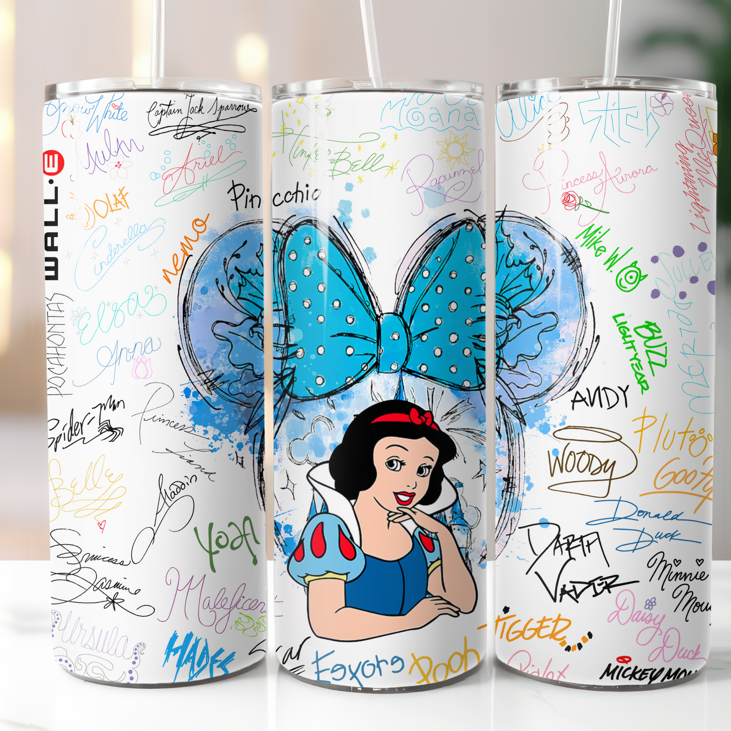 Disney Snow White Autograph, Sublimation, Ready to Print, Ready To Press, Print Out Transfer, 20 oz, Skinny Tumbler Transfer, NOT A DIGITAL