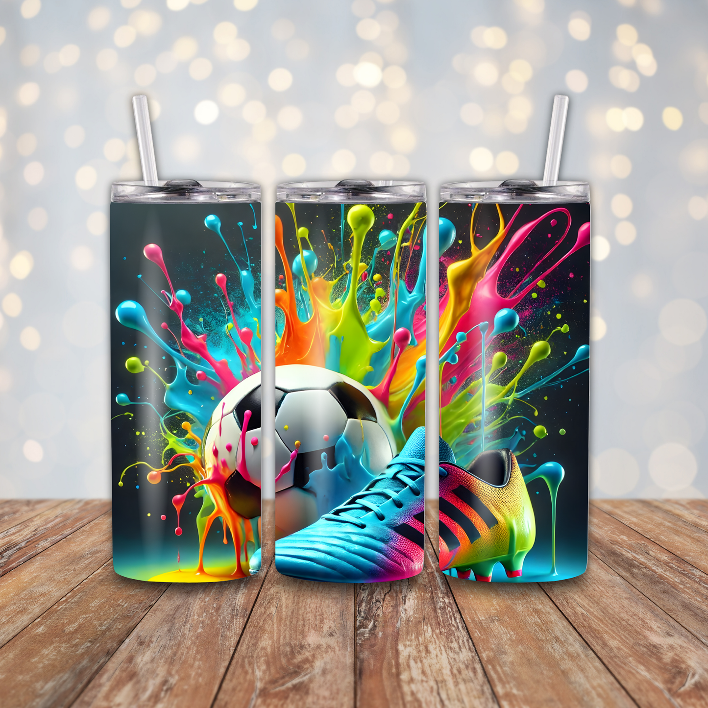 Soccer Color Splash Sublimation Transfers