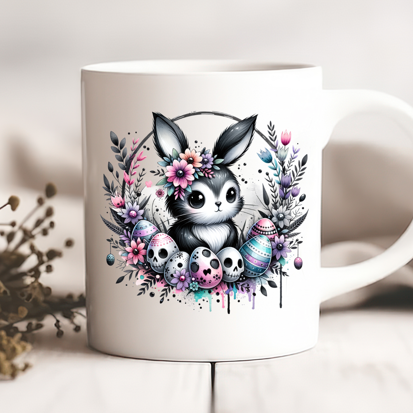 Gothic Easter Mug, Sublimation Transfers