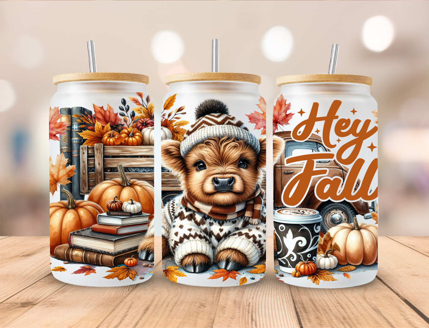 Hello Fall Libbey Glass Transfer