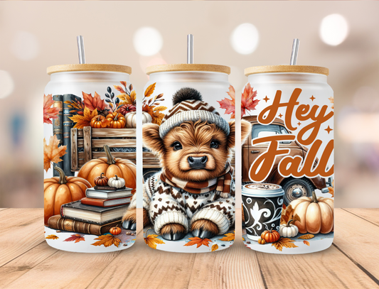 Hello Fall Libbey Glass Transfer