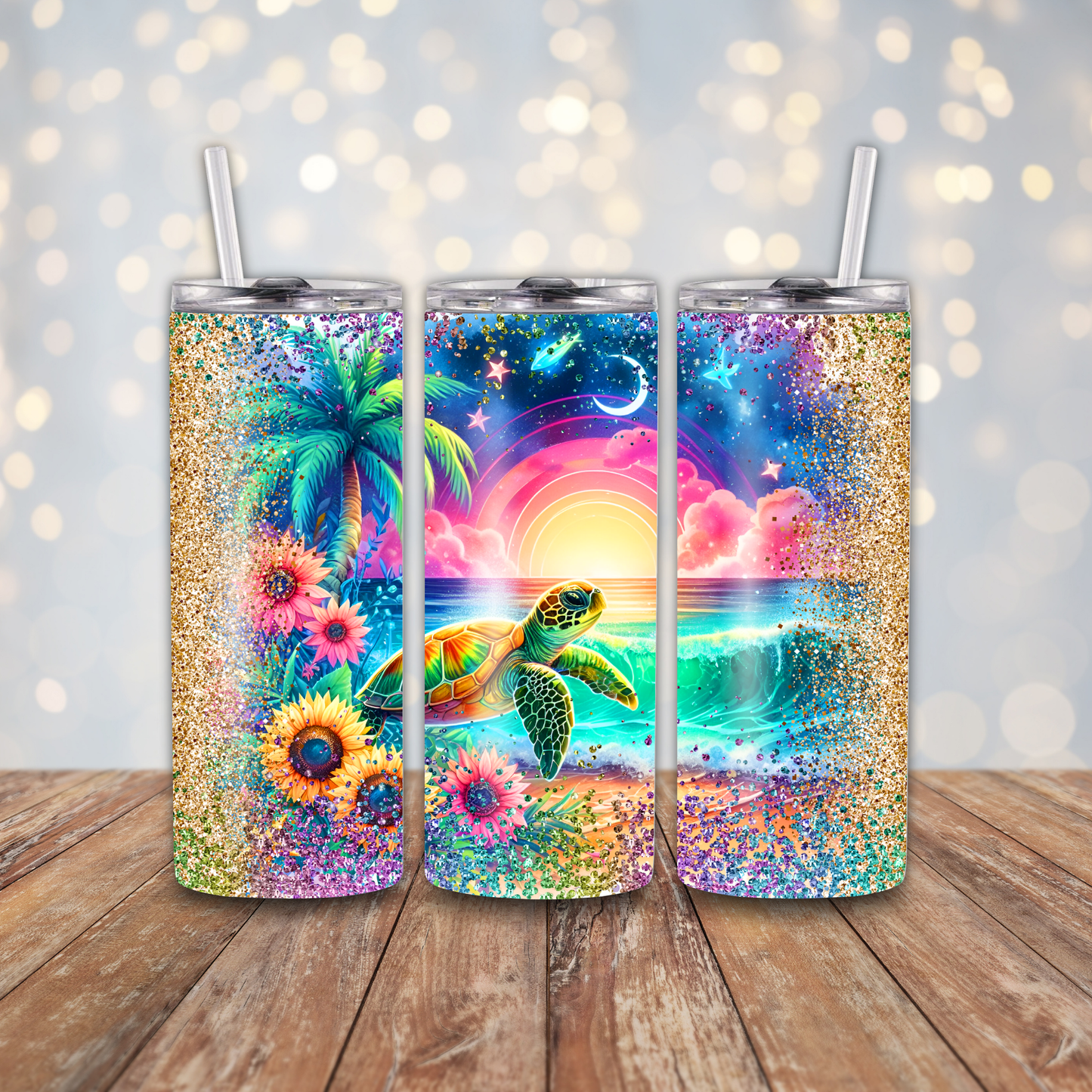 Sea Turtle Beach Sublimation Transfers