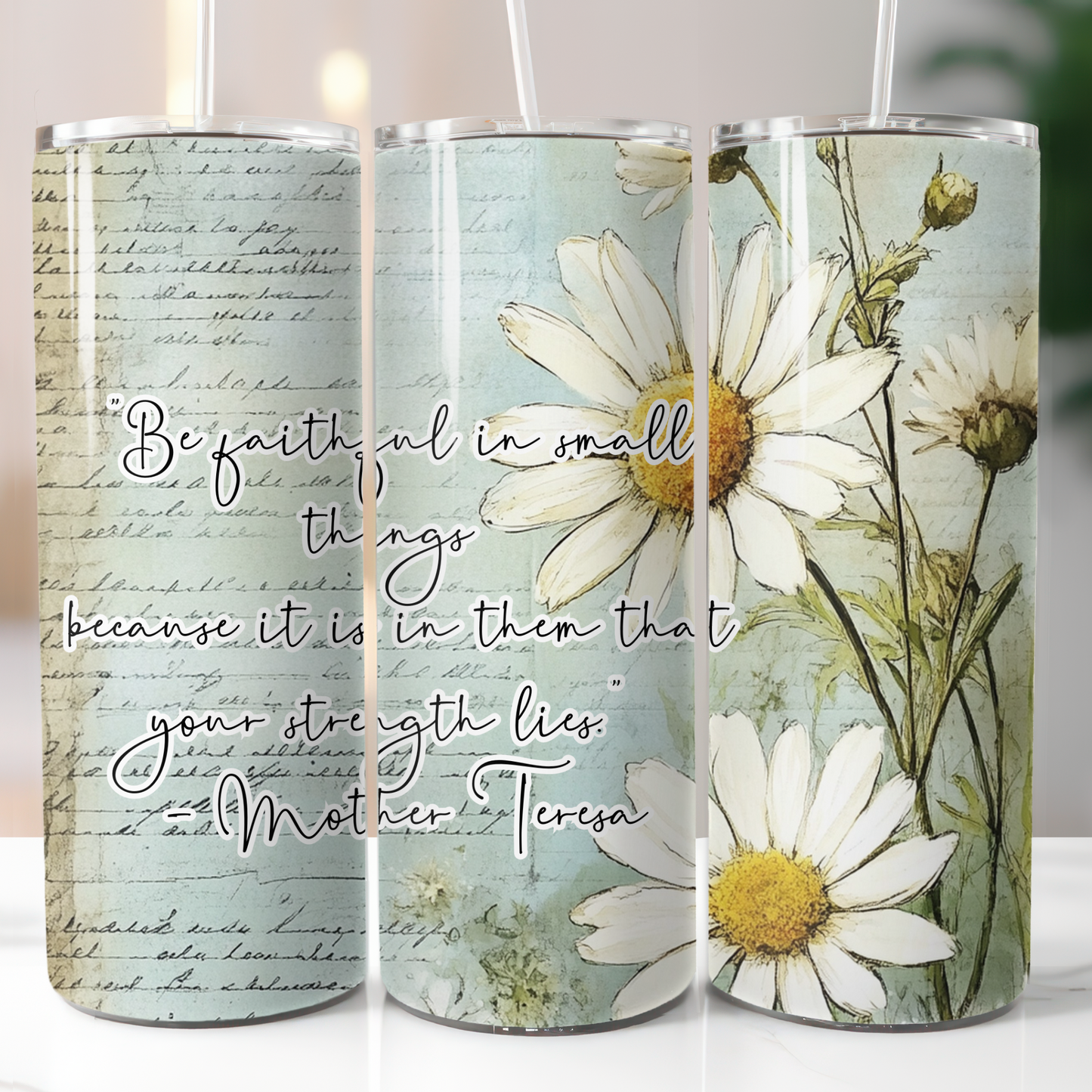Be Faithful Daisy Sublimation Transfers