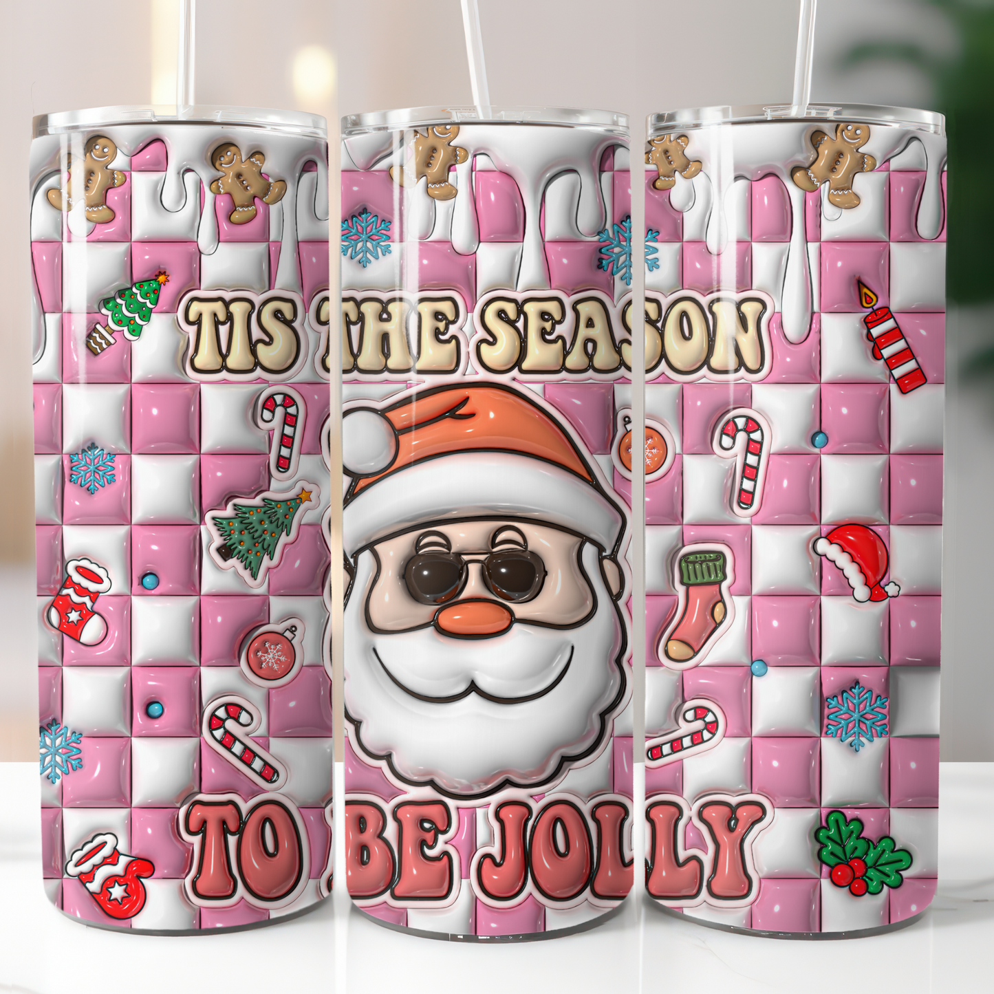 3D Puffy Christmas, Sublimation Transfer