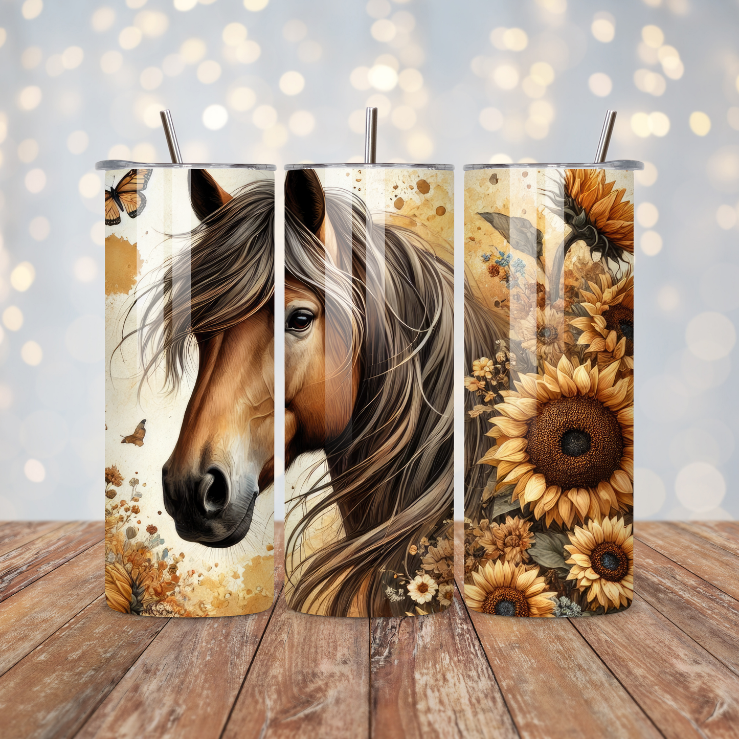 Horse Sunflower Sublimation Transfer