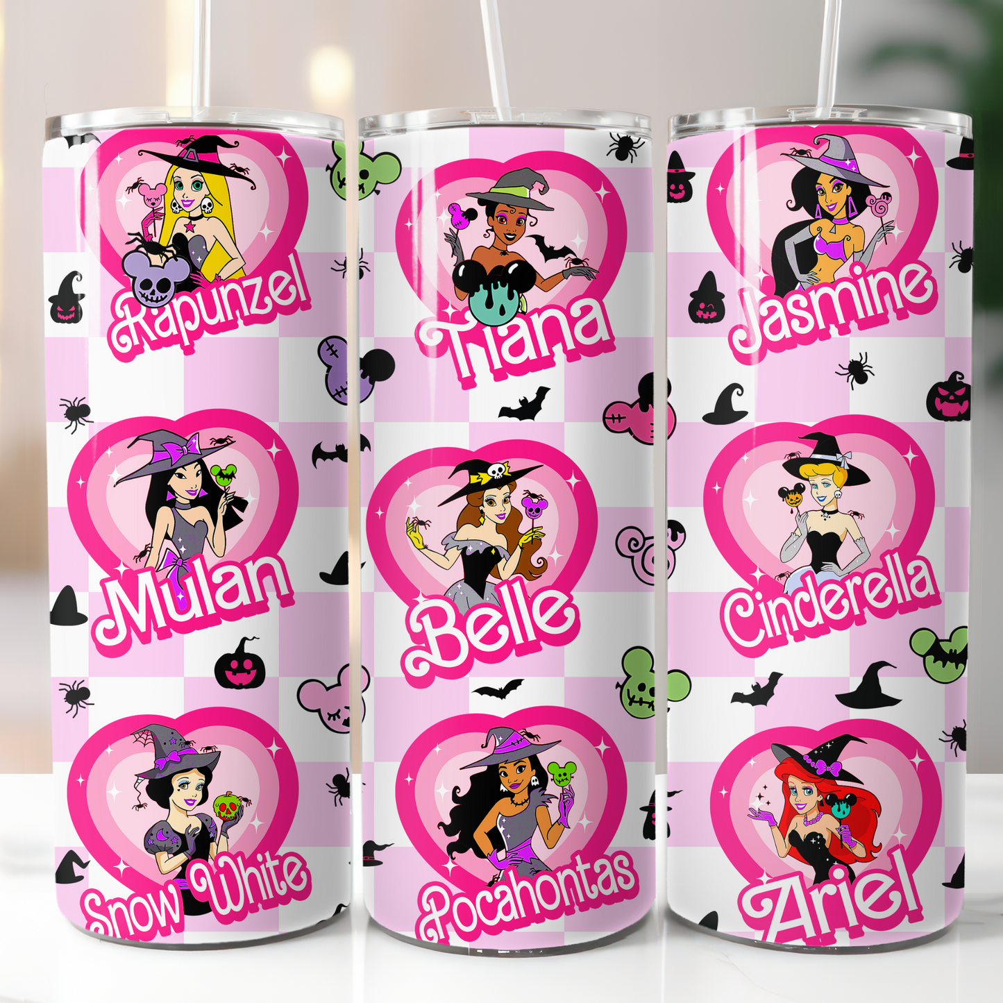 Disney Princesses Witch Barbie, Sublimation, Ready to Print, Ready To Press, Print Out Transfer, 20 oz, Skinny Tumbler Transfer, NOT A DIGITAL