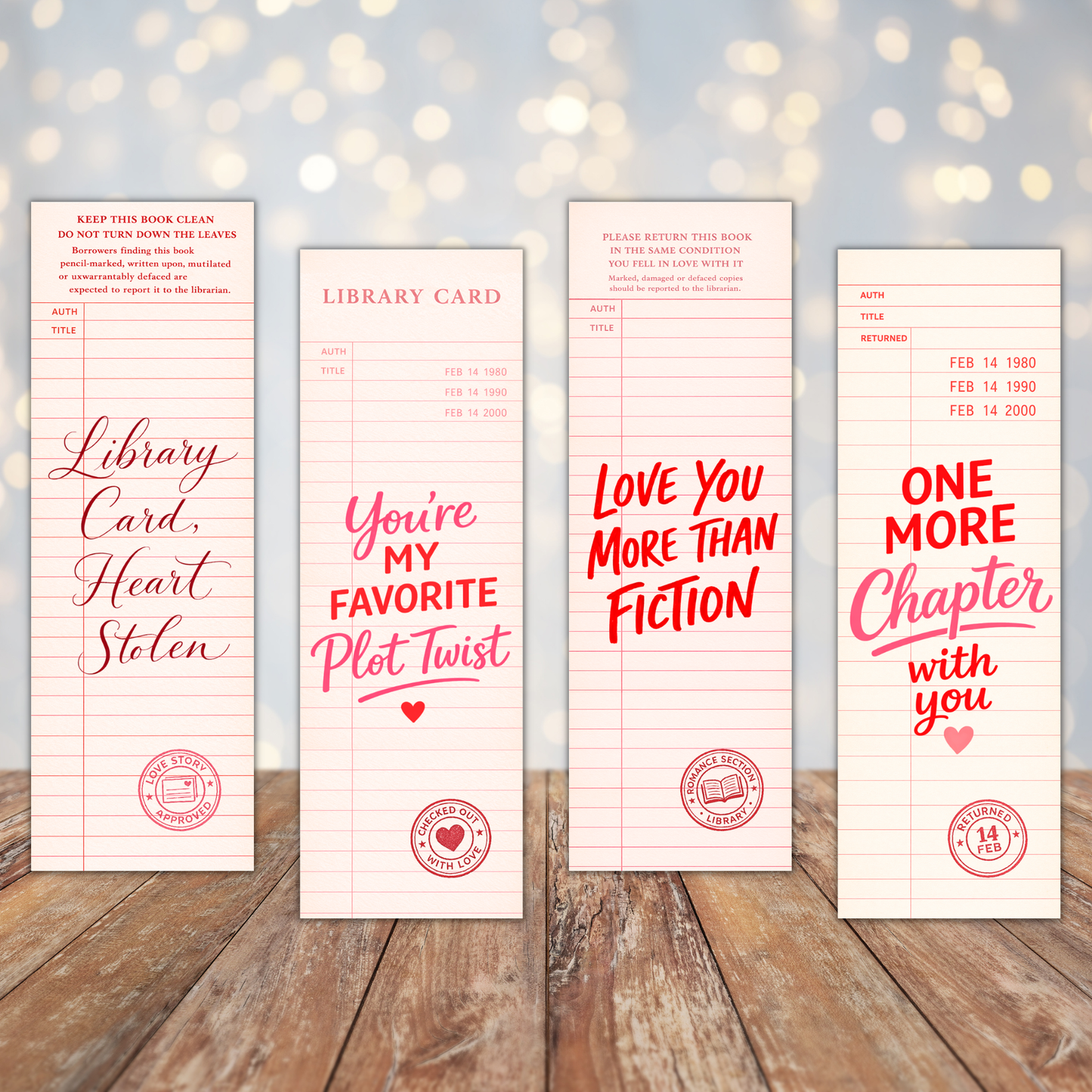 Library Cards Bookmark Sublimation Transfers